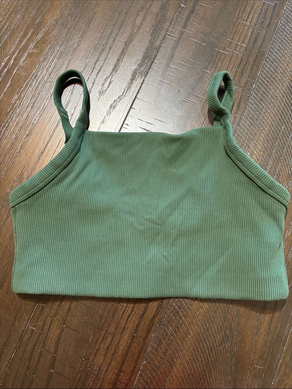 Women’s Ribbed Sports Bra - Green
